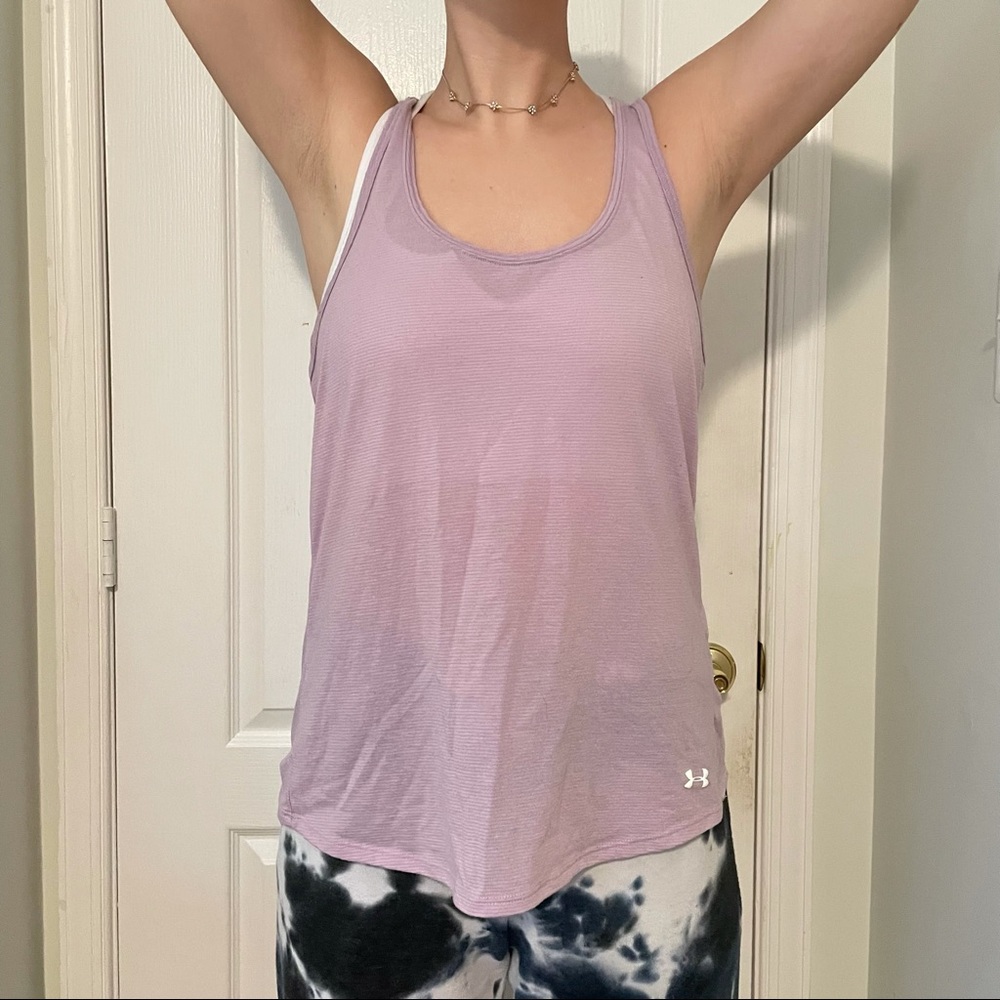 Under Armor Pink Workout Tank Top